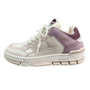 Axel Arigato Area Lo Sneaker Women's Hand Made Shoes White /Lilac, Size 8.5